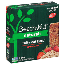 Beechnut Fruity Oat Bars Strawberry - 3.9 OZ 6 Pack