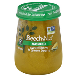 Beechnut Stage 2 Just Sweet Corn & Green Beans - 4 OZ 10 Pack