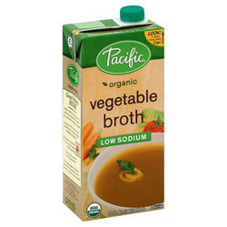 Pacific Organic Low Sodium Vegetable Broth - 32 FZ 12 Pack