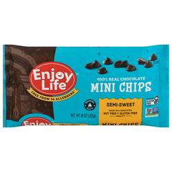 Enjoy Life Semi-Sweet Mini Chocolate Chips - 10 OZ 12 Pack