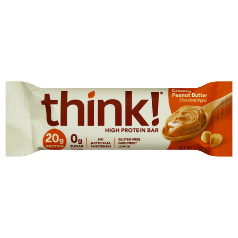 Thinkthin High Protein Creamy Peanut Butter Bar - 2.1 OZ 10 Pack