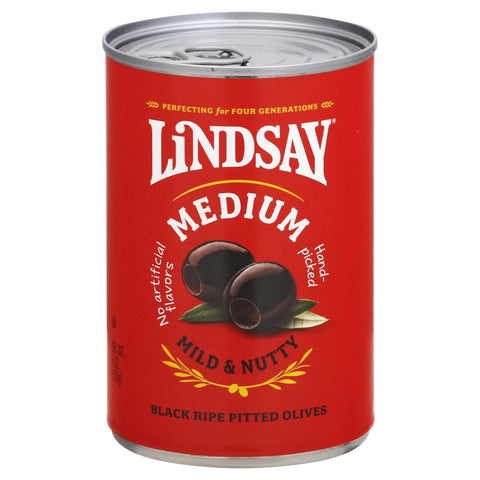 Lindsay Olives Medium Pitted - 6 OZ 24 Pack