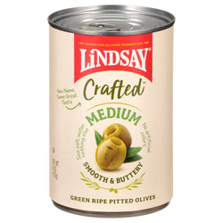 Lindsay Medium Green Ripe Pitted Olives - 6 OZ 12 Pack