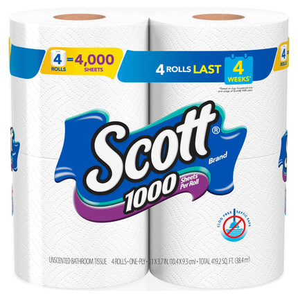 Scott Bath Tissue - 4000 CT 12 Pack