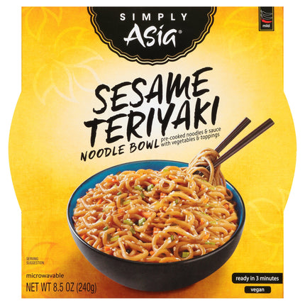 Simply Asia Sesame Teriyaki Noodle Bowl - 8.5 OZ 6 Pack