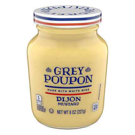 Grey Poupon Mustard Jar Dijon - 8 OZ 12 Pack