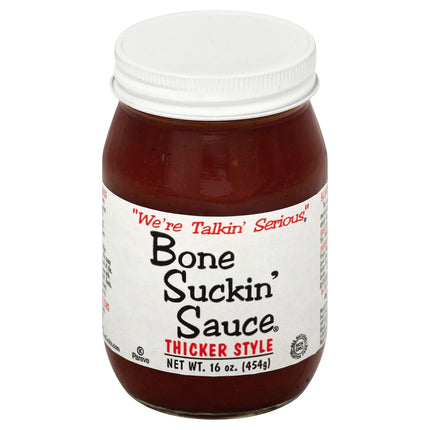 Bone Suckin' Thicker Style BBQ Sauce - 16 OZ 12 Pack