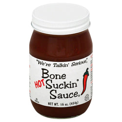 Bone Suckin' Hot BBQ Sauce - 16 OZ 12 Pack