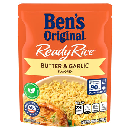 Ben's Original Ready Rice Butter & Garlic - 8.8 OZ 12 Pack