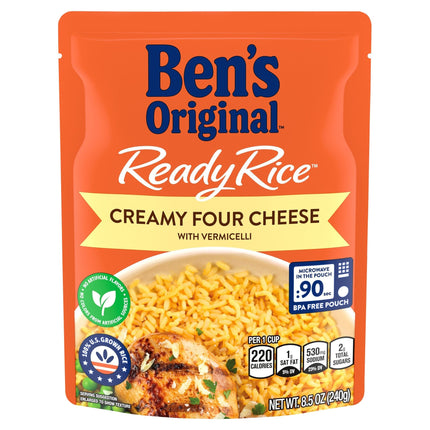 Ben's Original Ready Rice Creamy Four Cheese - 8.5 OZ 12 Pack