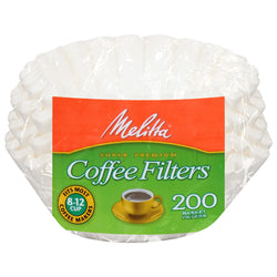 Melitta Coffee Filter Basket White - 200 CT 12 Pack