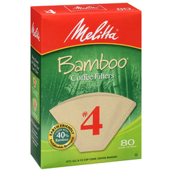 Melitta Coffee Filters Bamboo #4 - 80 CT 12 Pack