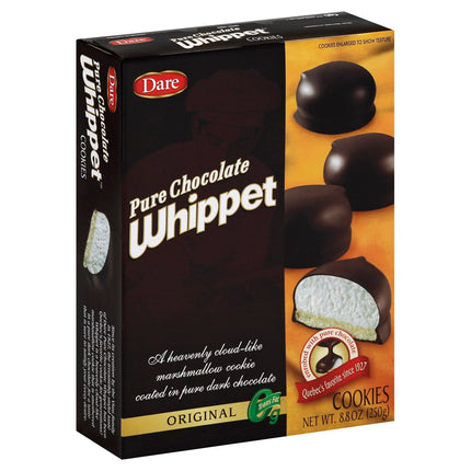 Whippet Dark Chocolate Covered Marshmallow Cookie - 8.8 OZ 12 Pack