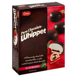 Whippet Raspberry Dark Chocolate Covered Marshmallow Cookie - 8.8 OZ 12 Pack