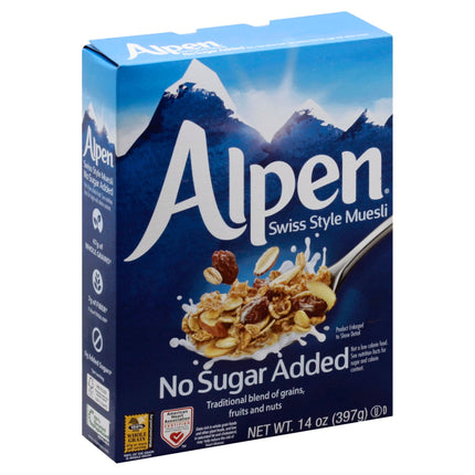 Alpen No Sugar No Salt Added Muesli - 14 OZ 12 Pack