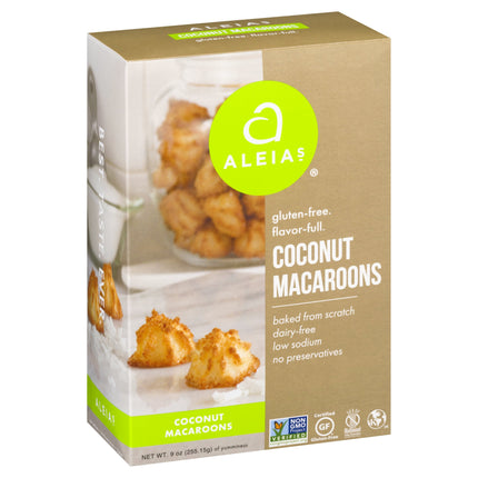Aleia's Gluten Free Coconut Macaroon Cookie - 9 OZ 6 Pack