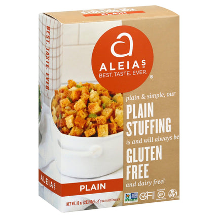 Aleia's Gluten Free Plain Stuffing Mix - 10 OZ 6 Pack