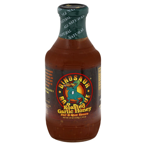 Dinosaur Gluten Free Roasted Garlic Honey BBQ Sauce - 19 OZ 6 Pack