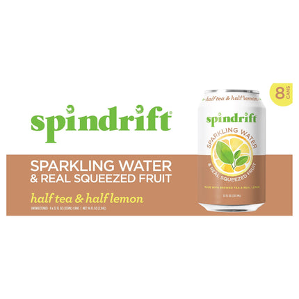 Spindrift Half Tea & Half Lemon Sparkling Water - 96 FZ 3 Pack