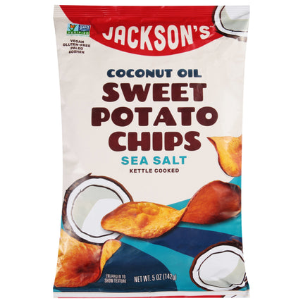 Jackson's Coconut Oil Sweet Potato Chips - 5 OZ 12 Pack