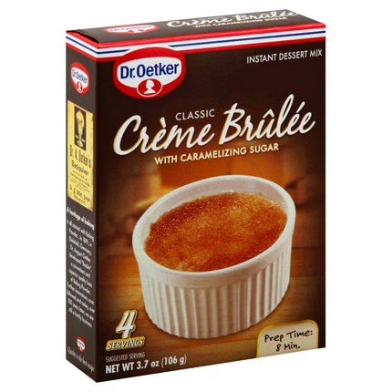 Dr. Oetker Creme Brulee Dessert Mix - 3.7 OZ 12 Pack