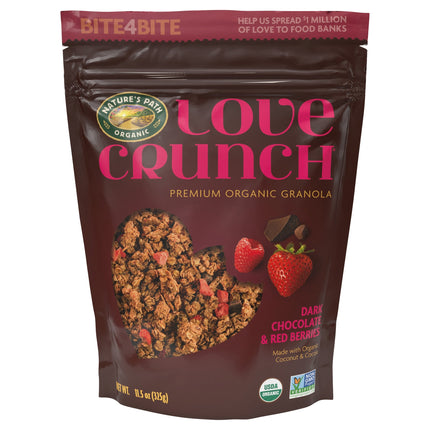 Nature's Path Love Crunch Organic Dark Chocolate & Red Berries Granola - 11.5 OZ 6 Pack