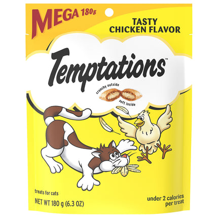 Whiskas Cat Food Bag Temptations Mega Chicken - 6.3 OZ 10 Pack