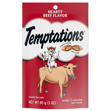 Whiskas Cat Treat Temptations Hearty Beef - 3 OZ 12 Pack