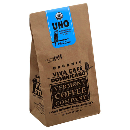 Vermont Coffee Company Whole Bean Uno - 16 OZ 5 Pack