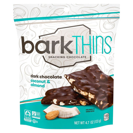 Barkthins Dark Chocolate Coconut & Almond - 4.7 OZ 12 Pack