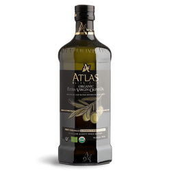 ATLAS OLIVE OILS USA ATLAS Organic Extra Virgin Olive Oil Glass Bottle 750ML - Moroccan and Polyphenol Rich - Carbon Neutral - Low Acidity - Trusted by Michelin Star Chefs - 25.4 OZ 12 Pack