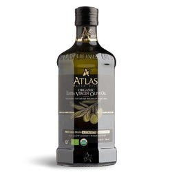 ATLAS OLIVE OILS USA ATLAS Organic Extra Virgin Olive Oil Glass bottle 500ML - Moroccan and Polyphenol Rich - Carbon Neutral - Low Acidity - Trusted by Michelin Star Chefs - 16.9 OZ 12 Pack