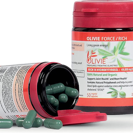 ATLAS OLIVE OILS USA OLIVIE FORCE Organic Olive leaf extract - Food Supplement - 50 CT 36 Pack