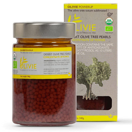 ATLAS OLIVE OILS USA OLIVIE POWERUP - Desert Olive Tree Pearls - 0.74 LB 6 Pack