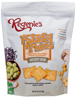 Regenie's All Natural Snacks Falafel Thins, Ancient Herb - 6 OZ 10 Pack