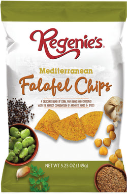 Regenie's All Natural Snacks Falafel Chips, Mediterranean - 5.25 OZ 12 Pack