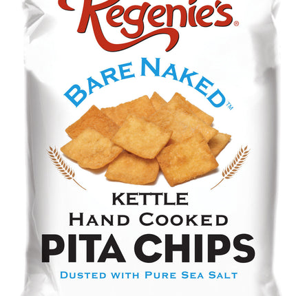 Regenie's All Natural Snacks Kettle Pita Chips, Bare Naked - 7.4 OZ 12 Pack