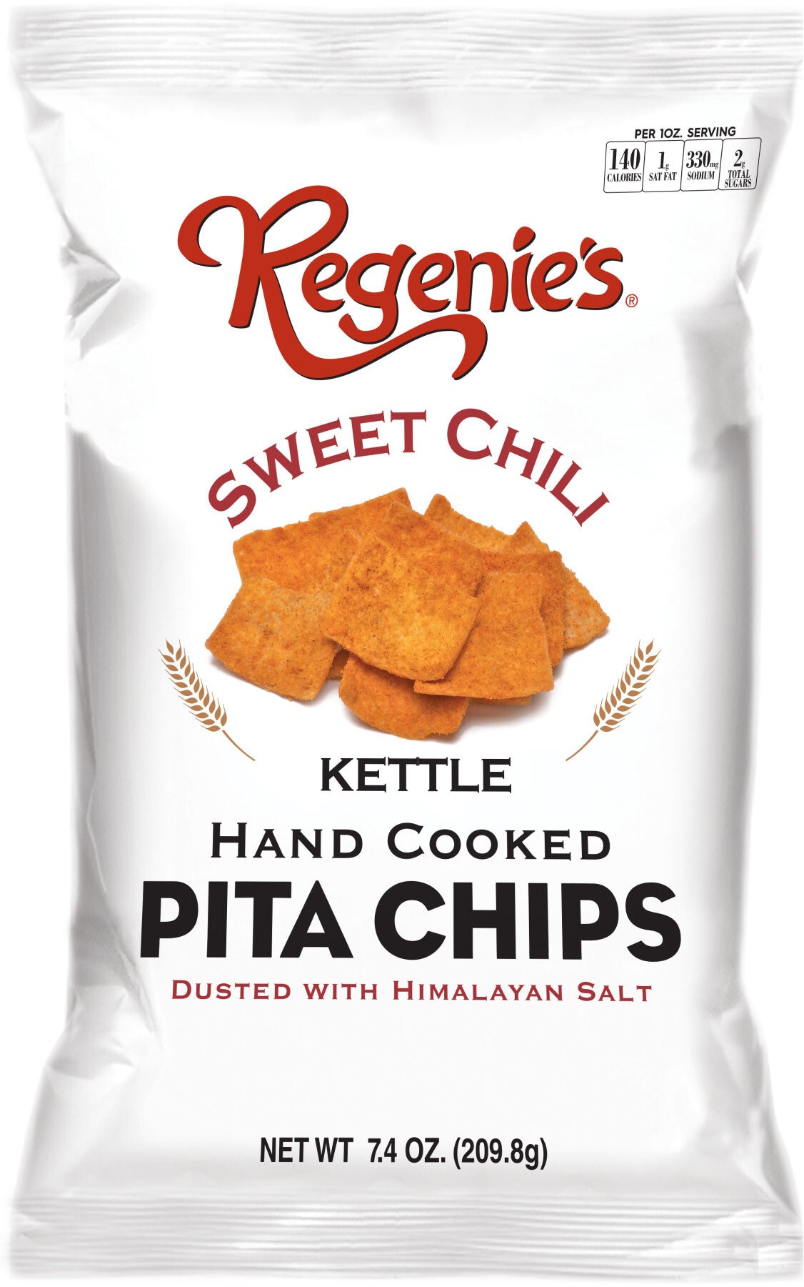 Regenie's All Natural Snacks Kettle Pita Chips, Sweet Chili 7.4 OZ 1