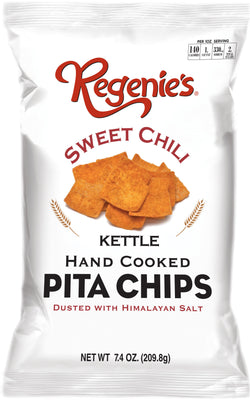 Regenie's All Natural Snacks Kettle Pita Chips, Sweet Chili - 7.4 OZ 12 Pack