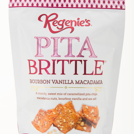 Regenie's All Natural Snacks Pita Brittle, Bourbon Vanilla Macadamia - 4.8 OZ 16 Pack