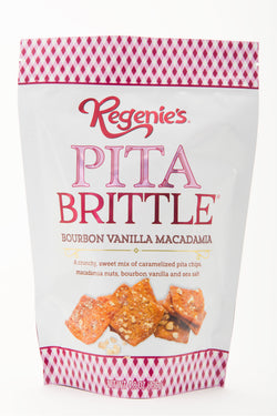Regenie's All Natural Snacks Pita Brittle, Bourbon Vanilla Macadamia - 4.8 OZ 16 Pack