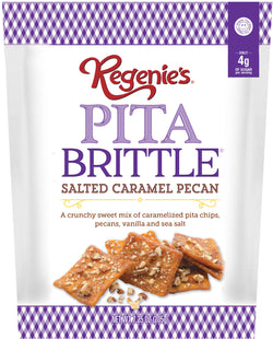 Regenie's All Natural Snacks Pita Brittle, Salted Caramel Pecan - 7.25 OZ 12 Pack
