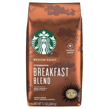 Starbucks Whole Bean Breakfast Blend - 12 OZ 6 Pack