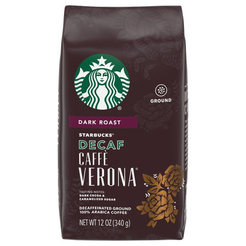 Starbucks Ground Verona Decaffeinated - 12 OZ 6 Pack
