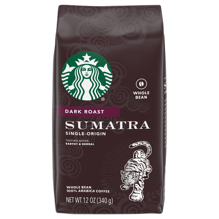 Starbucks Sumatra Whole Bean - 12 OZ 6 Pack