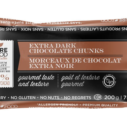 Pure Food by Estee 8 Pack Vegan Dark Chocolate Chunks - 7 OZ 8 Pack