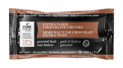 Pure Food by Estee 8 Pack Vegan Dark Chocolate Chunks - 7 OZ 8 Pack