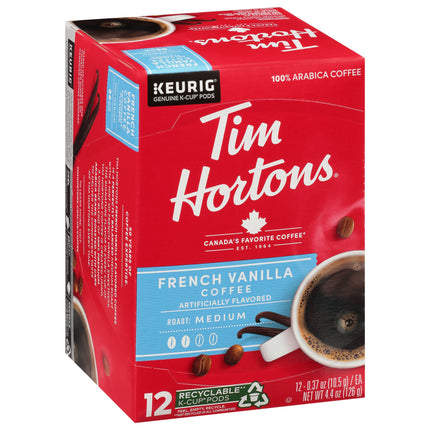 Tim Hortons French Vanilla Coffee K-Cup - 4.4 OZ 6 Pack