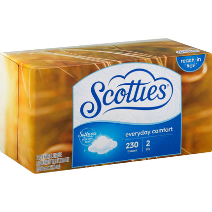 Scotties Everyday Comfort Facial Tissue - 230 CT 24 Pack