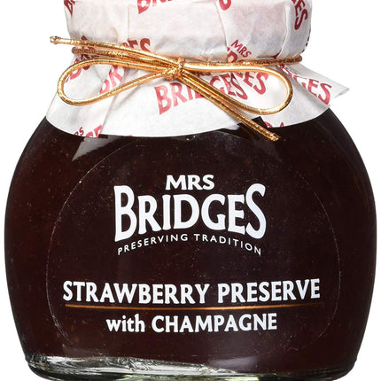 Mrs Bridges Strawberry Preserve with Champagne - 12 OZ 6 Pack